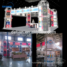 Detian offer exhibition booth material stand display truss modular four side open booth